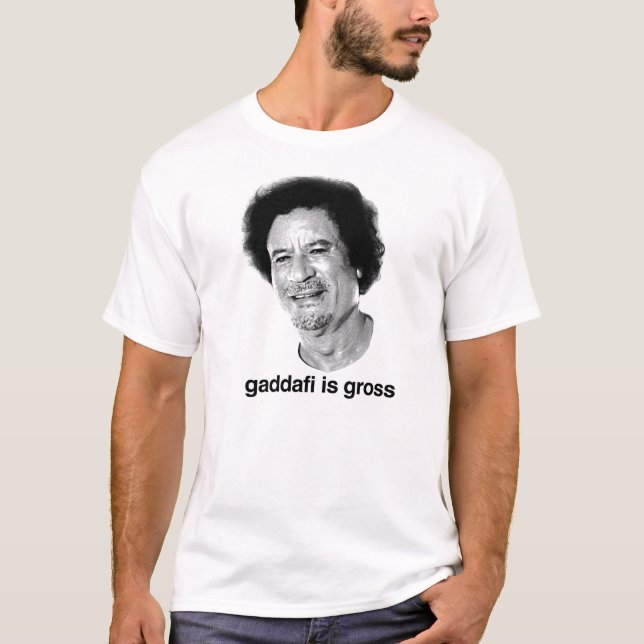 Camiseta Gaddafi es grueso (Anverso)