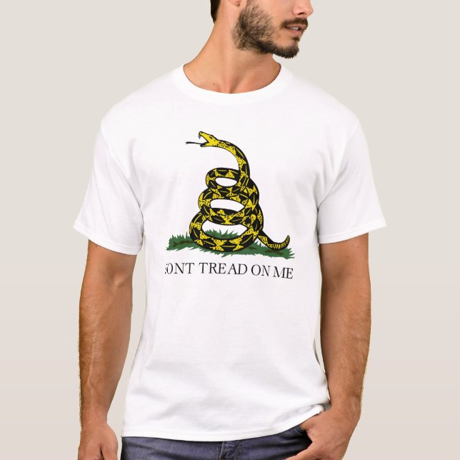 Camiseta Gadsden auténtica no pisa en mí la bandera (Anverso)