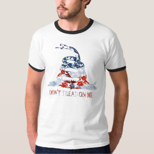 Camiseta Gadsden - no pise en mí el rojo, el blanco y el