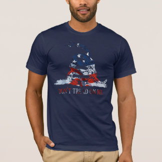 Camiseta Gadsden - no pise en mí el rojo, el blanco y el