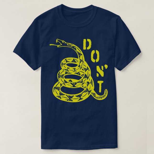 Camiseta Gadsden Snake DONT (Diseño del anverso)