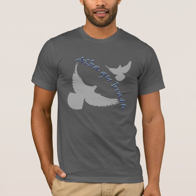 Camiseta gaélica escocesa Alba del arte del pájaro (Anverso)
