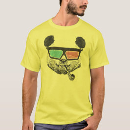 Camiseta Gafas 3D de panda de época