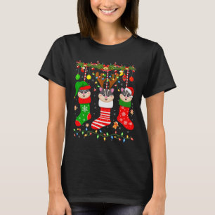 Camiseta Gafas de azúcar en navidades calcetines luces plan