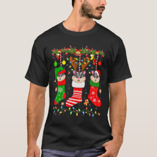 Camiseta Gafas de azúcar en navidades calcetines luces plan