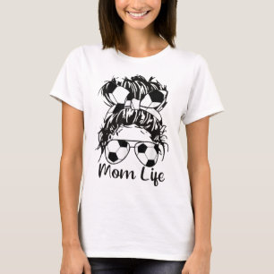 Camiseta Gafas de baloncesto de futbol divertidos de mamá s