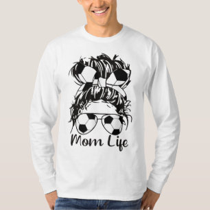 Camiseta Gafas de baloncesto de futbol divertidos de mamá s