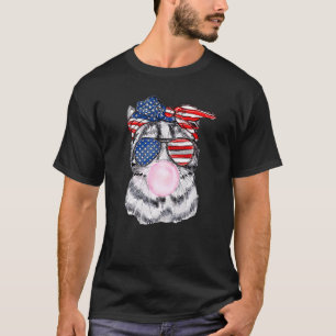 Camiseta Gafas De Bandera De Ee. UU. Gato Chicle Burbuja 4