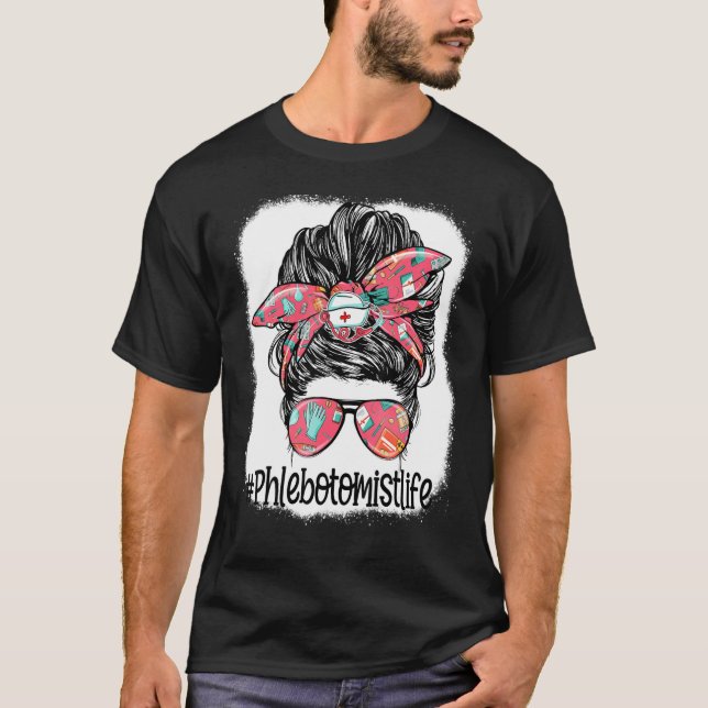 Camiseta Gafas de bollo de sangre desordenadas de la vida f (Anverso)