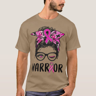 Camiseta Gafas de bollo desordenadas usan cáncer de mama de