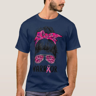 Camiseta Gafas de bollo desordenadas usan cáncer de mama de