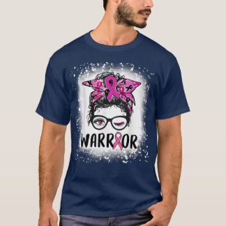 Camiseta Gafas de bollo desordenadas usan cáncer de mama de