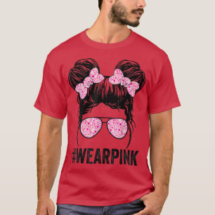 Camiseta Gafas de bollo para niños Messy llevan cáncer de m