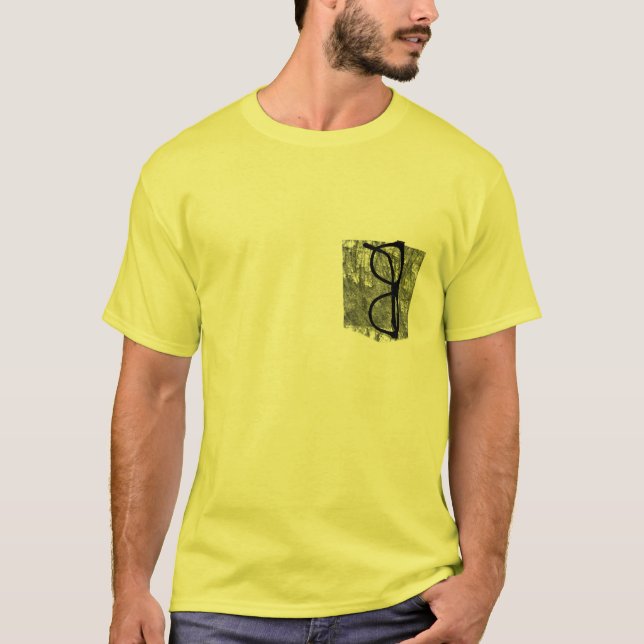 Camiseta Gafas de bolsillo falsas divertidas en diseño de c (Anverso)