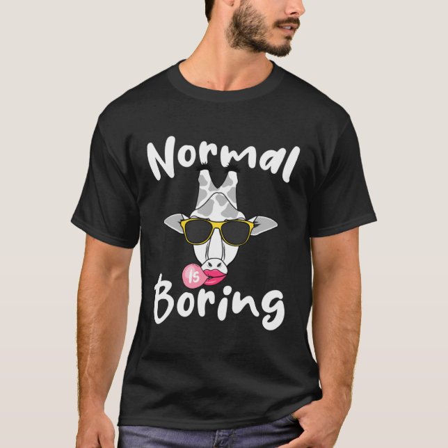 Camiseta Gafas De Bubblegum De Girafa La Normal Animal Es B (Anverso)