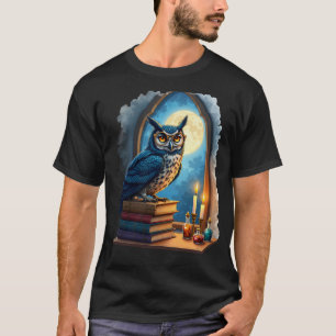 Camiseta Gafas de búho de academia oscura Rincón de lectura