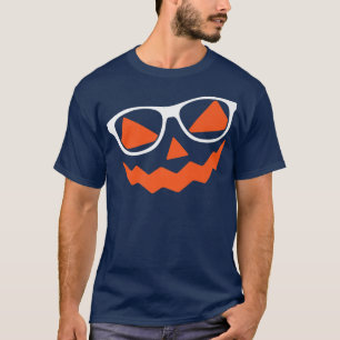 Camiseta Gafas de calabaza Lazy Halloween Disfraces Guay Ja