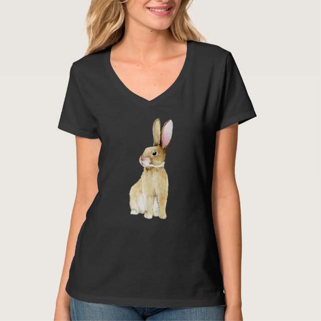 Camiseta Gafas de centeno de conejo de marea (Anverso)