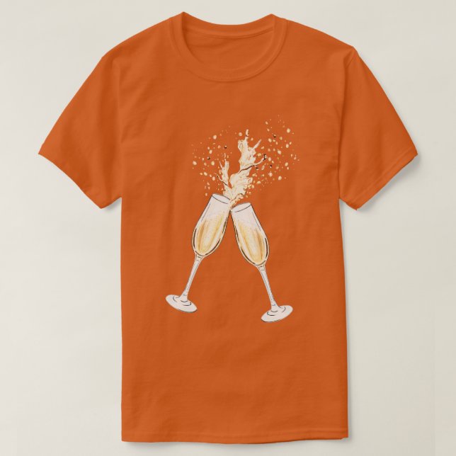 Camiseta Gafas de champán (Diseño del anverso)