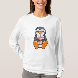 Camiseta Gafas de cine pingüino Taza de bebida