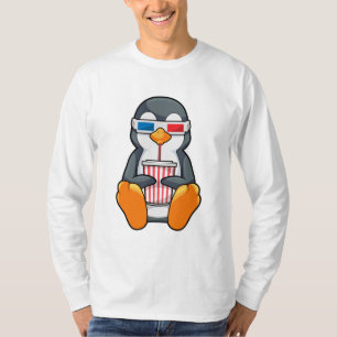 Camiseta Gafas de cine pingüino Taza de bebida