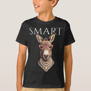 Camiseta Gafas de cita diciendo inteligente real verano de