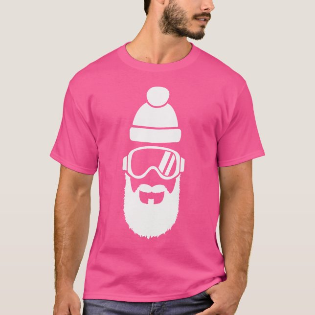 Camiseta Gafas de esquí con barba (Anverso)