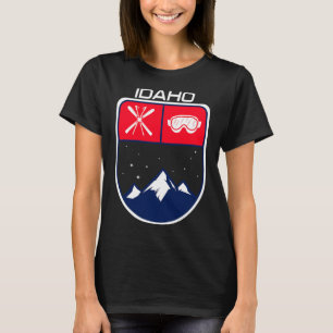 Camiseta Gafas de esquí de montaña Ski Idaho Trail esquiado