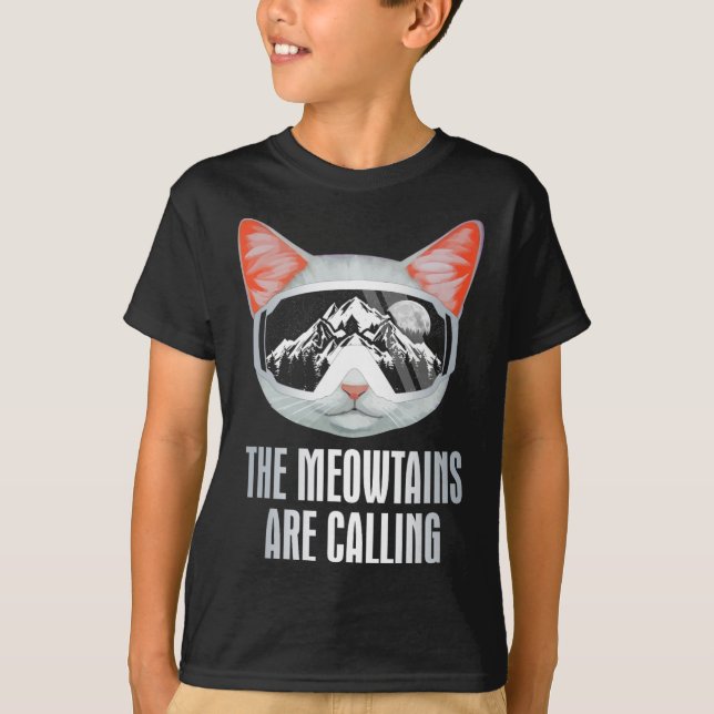 Camiseta Gafas De Esquí Esquí Snowboard Las Montañas Son (Anverso)