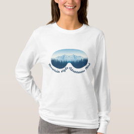 Camiseta Gafas de Esquí – Estilo de Montaña, Mente Aventure