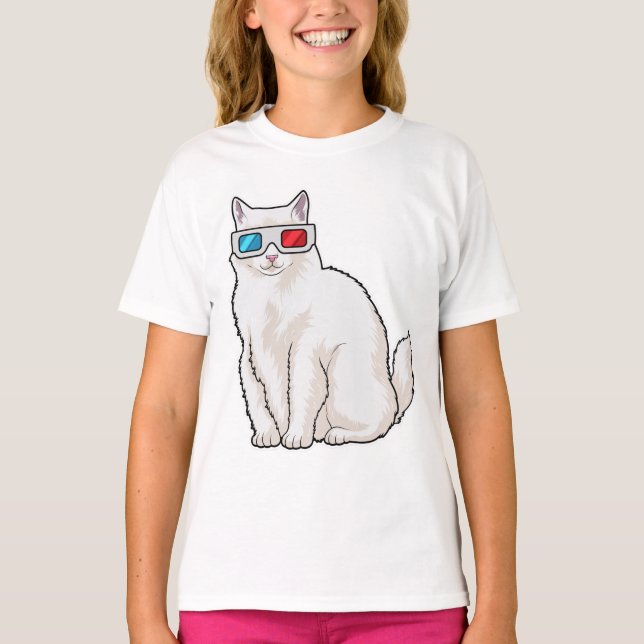 Camiseta Gafas de gato (Anverso)