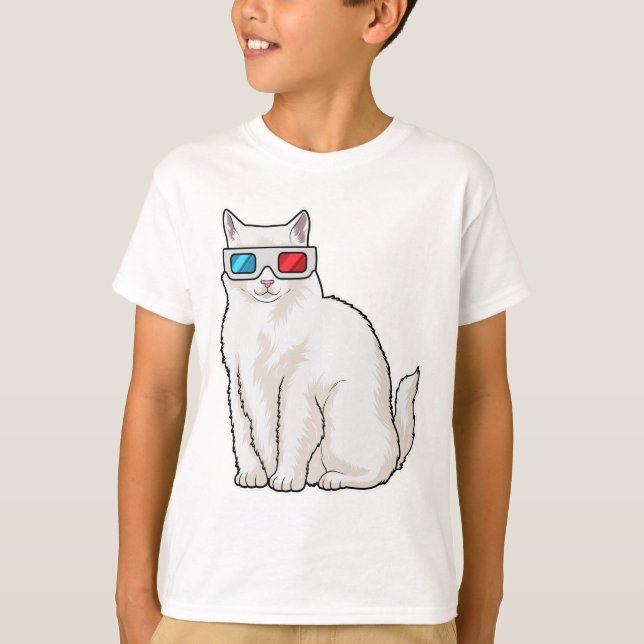 Camiseta Gafas de gato (Anverso)