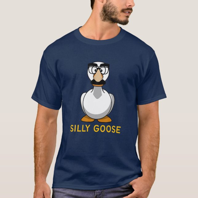 Camiseta Gafas De Groucho De Caballo Silly Goose Goose Goos (Anverso)