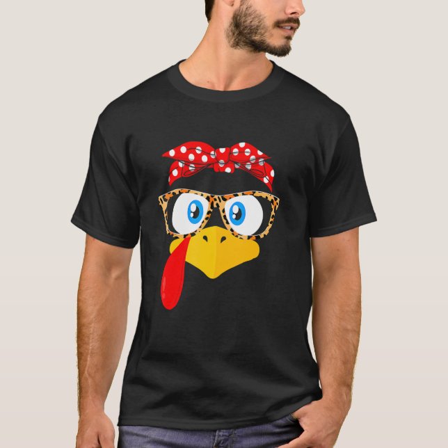 Camiseta Gafas de impresión de leopardo en Turquía (Anverso)