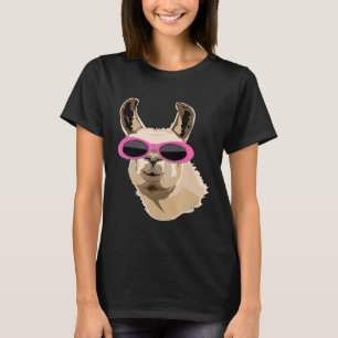 Camiseta Gafas de influencia de Llama Llama EDM Hip Hop Rap