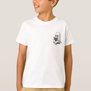 Camiseta Gafas de lectura fantasma estudioso niños