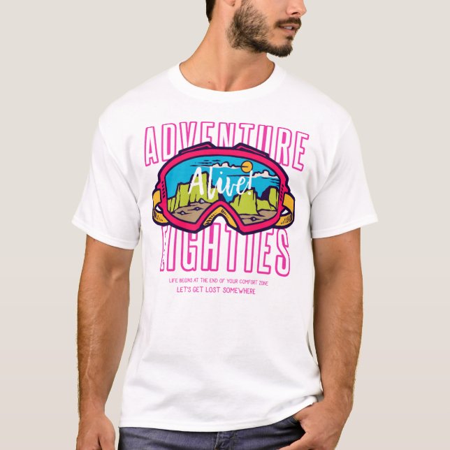Camiseta gafas de motocross de deportes extremos (Anverso)
