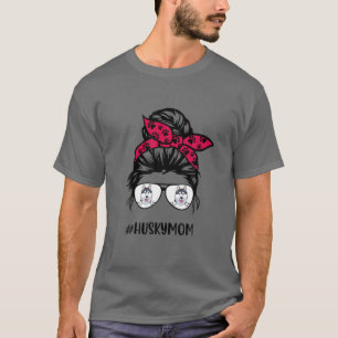 Camiseta Gafas de pelo de posavasos, mamá de perro, perrito
