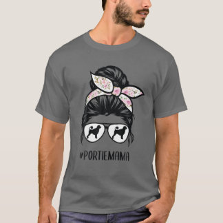Camiseta Gafas de pelo de un potro de agua portuguesa Mamá 