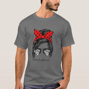 Camiseta Gafas de pelo de un pozo para mujeres Rottweiler M