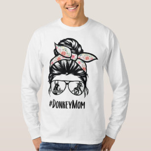 Camiseta Gafas de pelo de vida desordenadas para mamá de bu