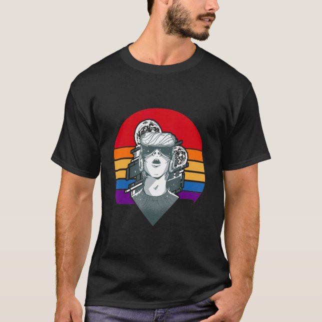 Camiseta Gafas de realidad virtual Retro VR 2 (Anverso)