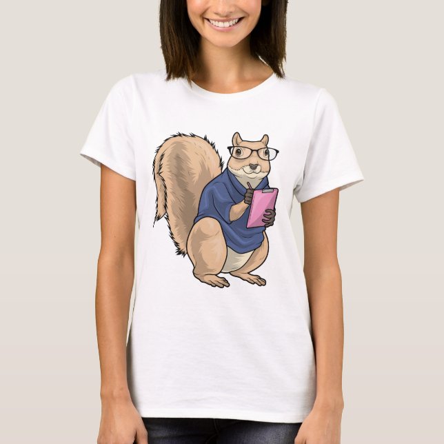 Camiseta Gafas de Secretario de ardilla (Anverso)
