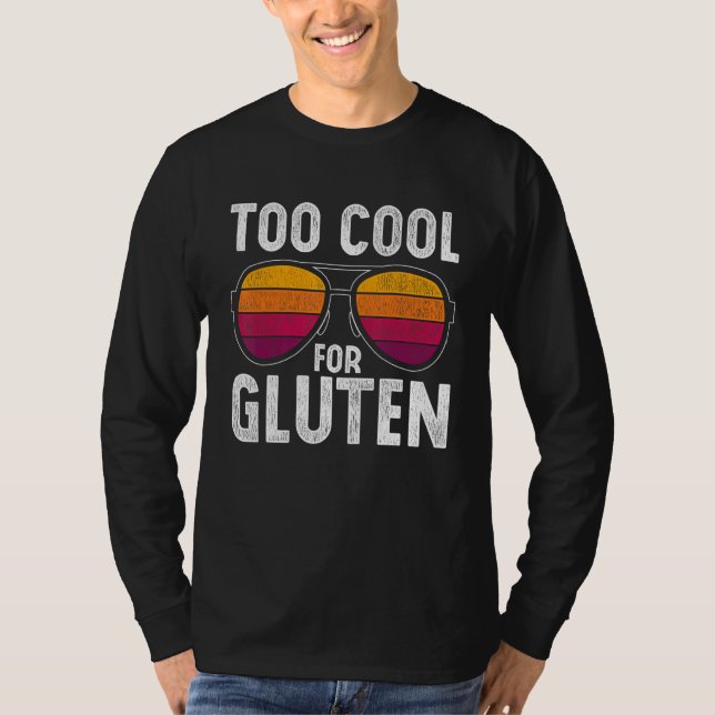 Camiseta Gafas De Sol A Guay Para La Gluten De Enfermedad C (Anverso)