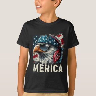 Camiseta Gafas De Sol Águila Mullet Merica 4 De Julio De Us