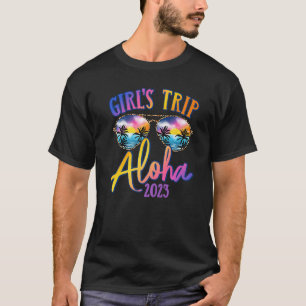 Camiseta Gafas de sol Aloha Hawaii 2023 Chicas Viaje Verano