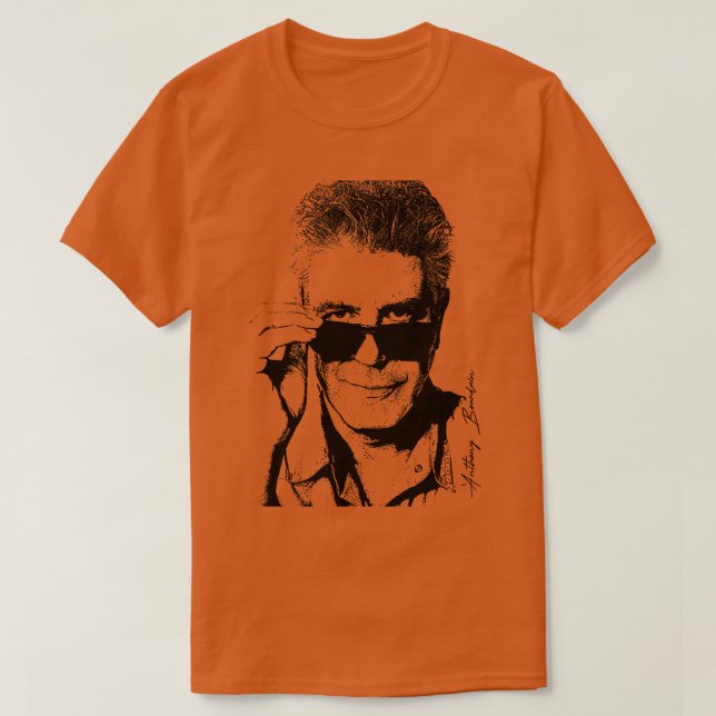 Camiseta gafas de sol anthony bourdain (Diseño del anverso)