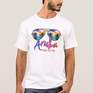 Camiseta Gafas de sol Aruba Matching Vacation Family Group