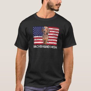 Camiseta Gafas de sol Bandera de mamá Bandera de Estados Un