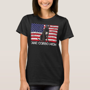 Camiseta Gafas de sol Caña Corso Mamá Bandera Estadounidens